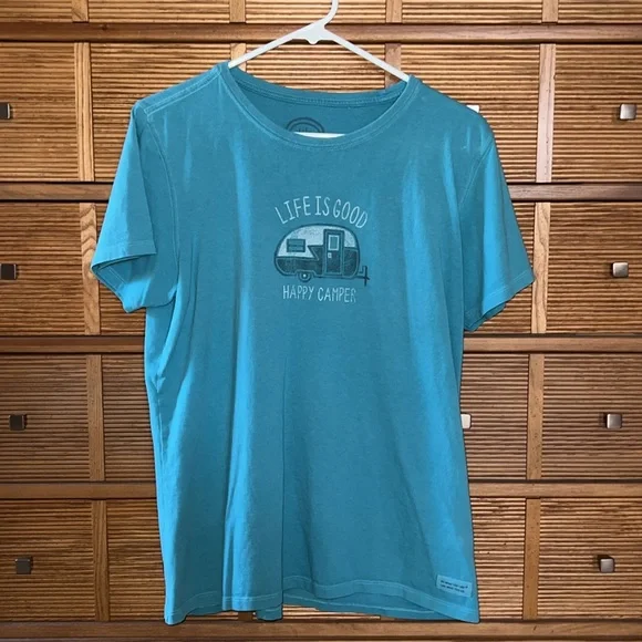 LIFE IS GOOD “HAPPY CAMPER”” CRUSHER TEE - Picture 2 of 3